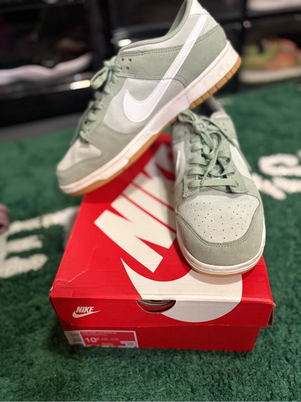 Nike Dunk Low Retro SE Jade Horizon Summit White Men’s Size 10.5M Used